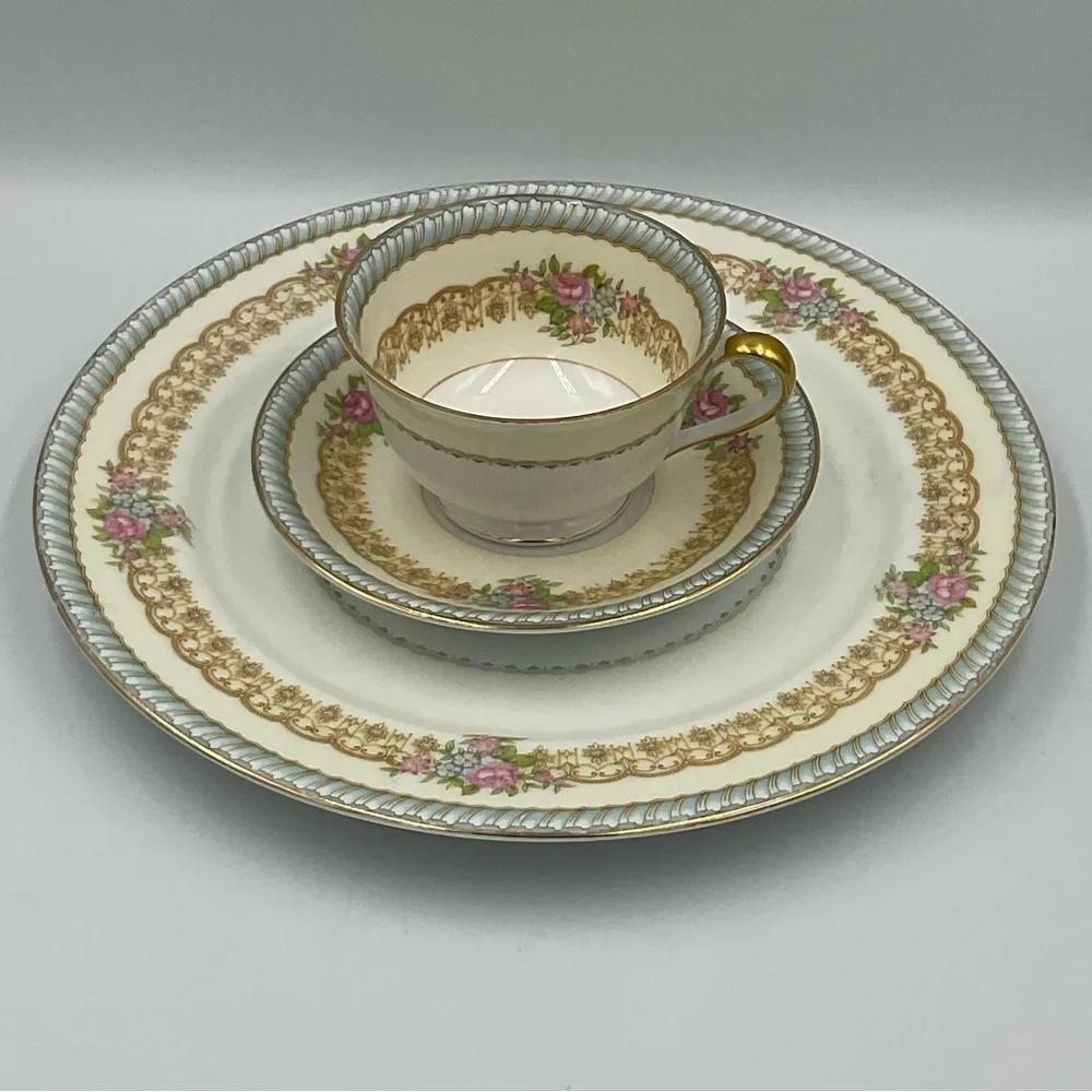 Noritake ‘Juno’ 716 Pattern 10” Dinner Plate with Cup & Saucer